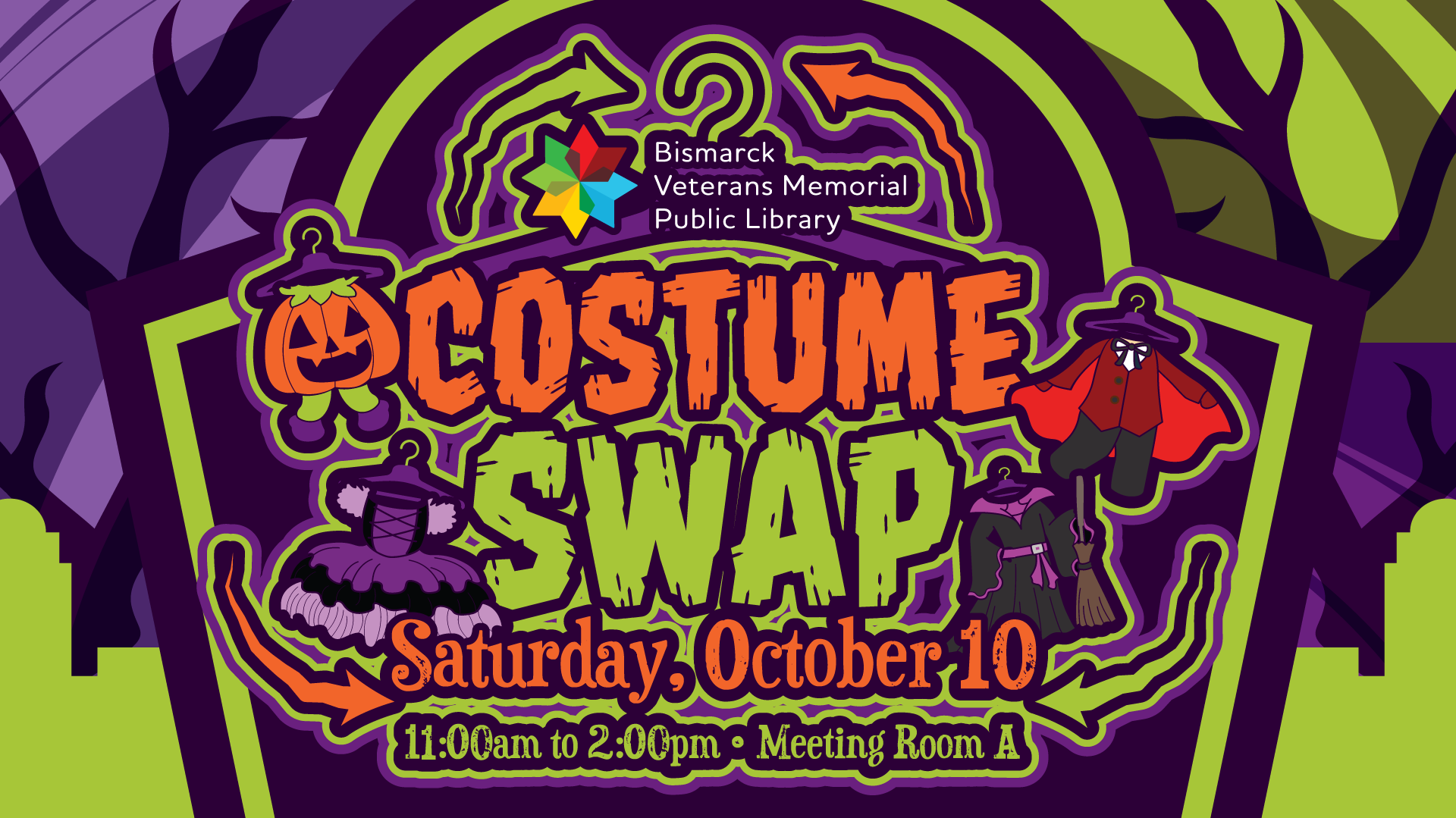 "Costume Swap" at the Bismarck Library @ Bismarck Veterans Memorial Library