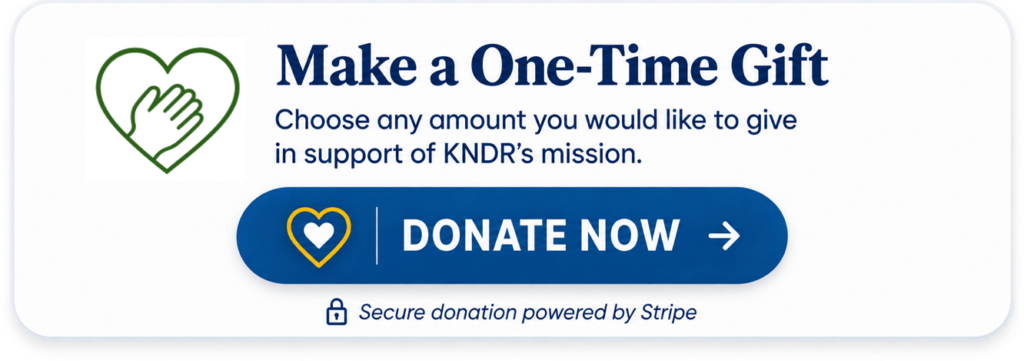 Donate a one-time gift to help fund KNDR radio.